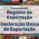 Call Export discorre sobre as diferenças entre Registro de Exportação e Declaração Única de Exportação.