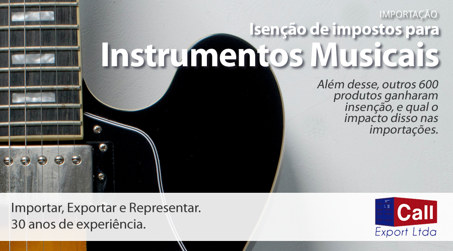 Call export e sua opinião sobre a isenção de impostos de importação para instrumentos musicais. Foto: Apolo Photographer no Unsplash.