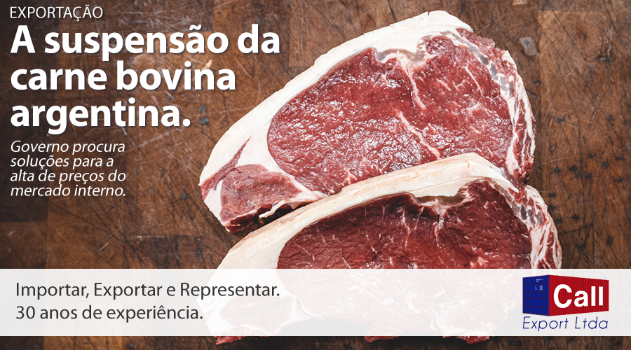 Call Export fala sobre a suspensão da exportação de carne argentina. Imagem: Kyle Mackie no Unsplash.