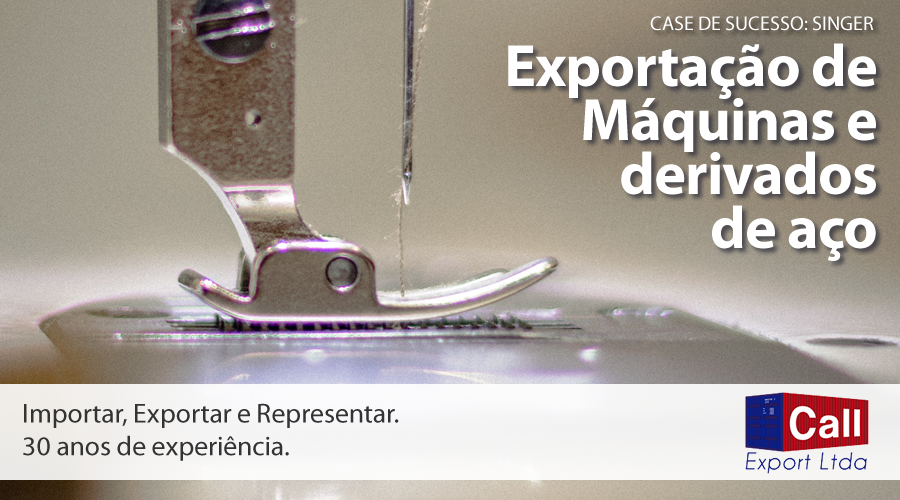 Call Export fala sobre o case de sucesso do seu cliente Singer, com a exportação de máquinas e agulhas para a América Latina. Imagem: Vlady Nykulyak no Unsplash.