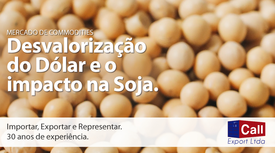 Call Export relaciona a alta do dólar com as mudanças no mercado de Soja. Imagem: Polina Tankilevich no Pexels.