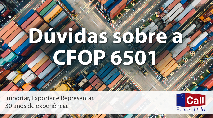 Call Export esclarece a CFOP 6501. CHUTTERSNAP on Unsplash..