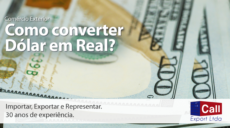 Call Export fala sobre converter Dólar (US$) em Real (R$). Imagem: Giorgio Trovato on Unsplash.